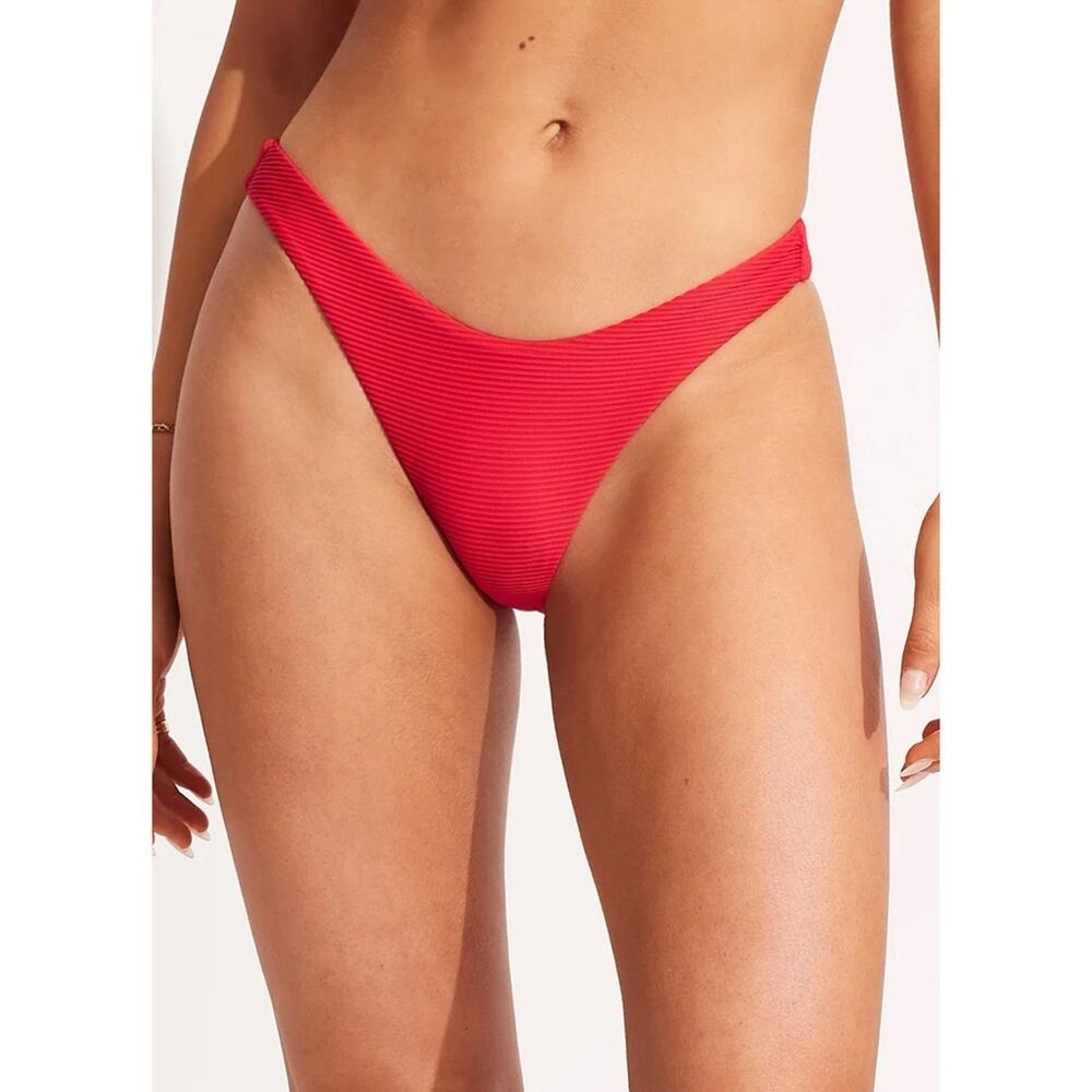 BOGO Seafolly Essentials High Cut Bikini Bottom Nwot $52